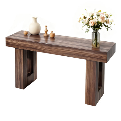 63 In Farmhouse Console Table, Brown