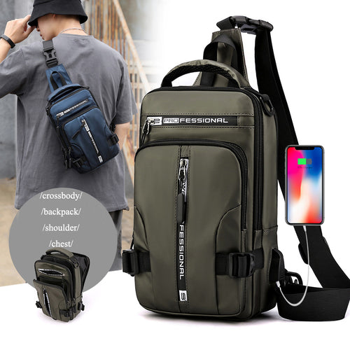 Men's Multifunctional Crossbody Sling Bag