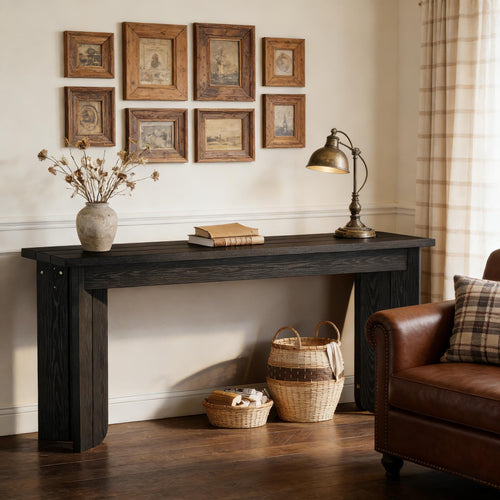 Wooden Hallway Console Table